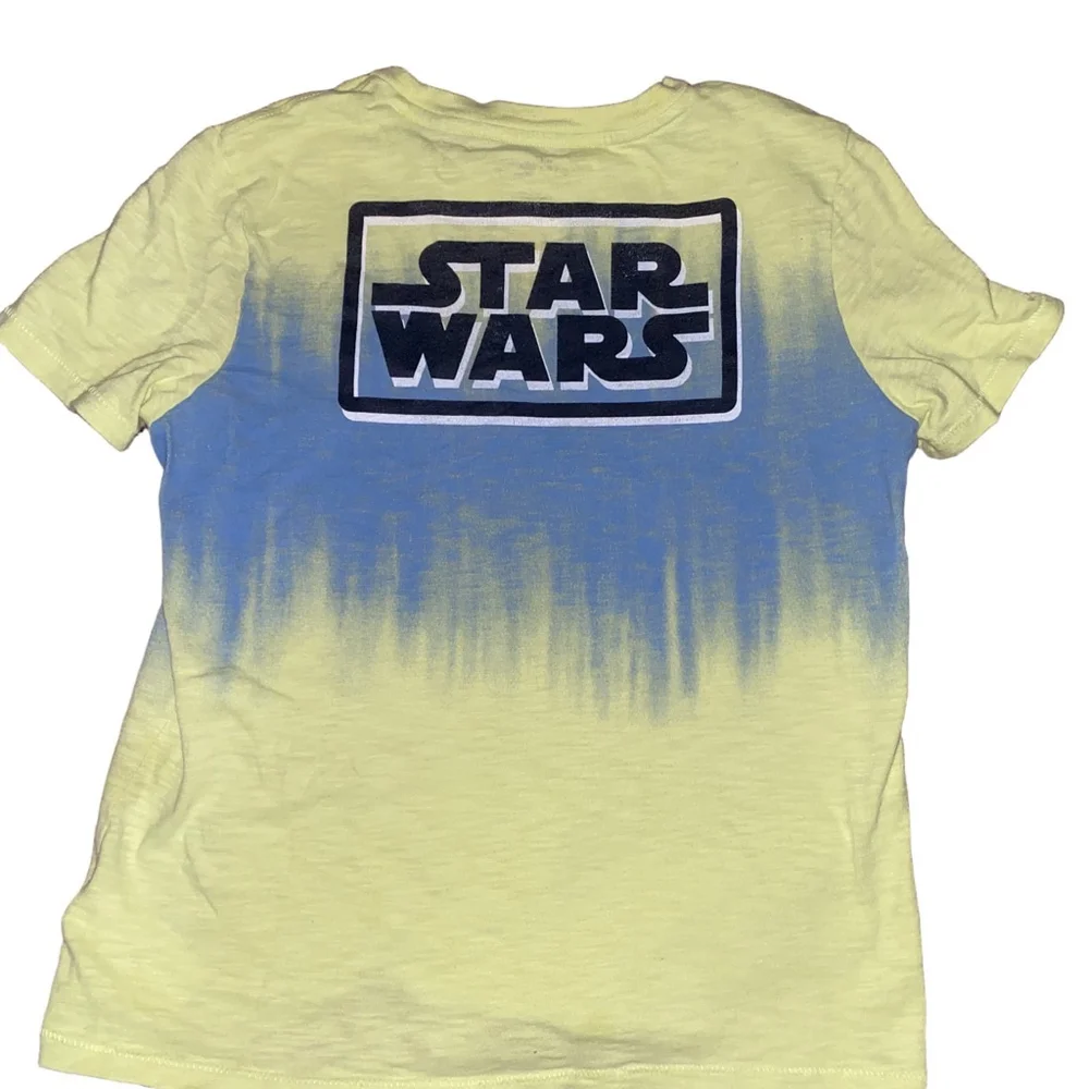 Boys GAP Star Wars Short Sleeve Tee Size L Yellow Blue